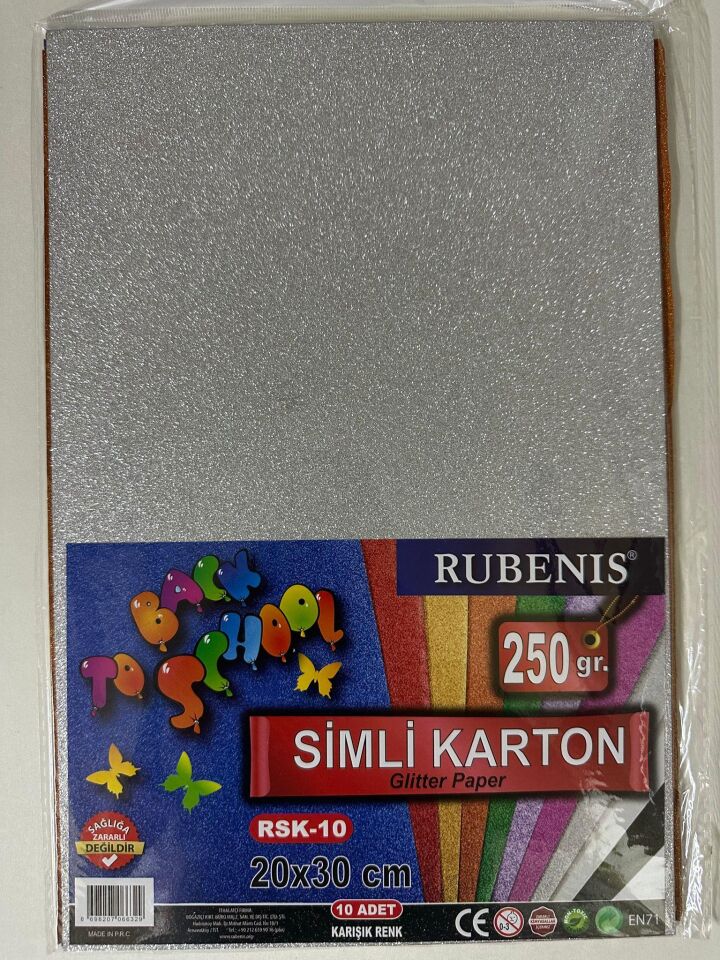 Rubenis Simli Karton 20x30 Cm 10'lu Paket Rsk-10
