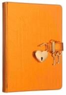 Vıctorıa's Journals Kilitli Defter 13*18 Hush Hush Kutulu Metalik Turuncu