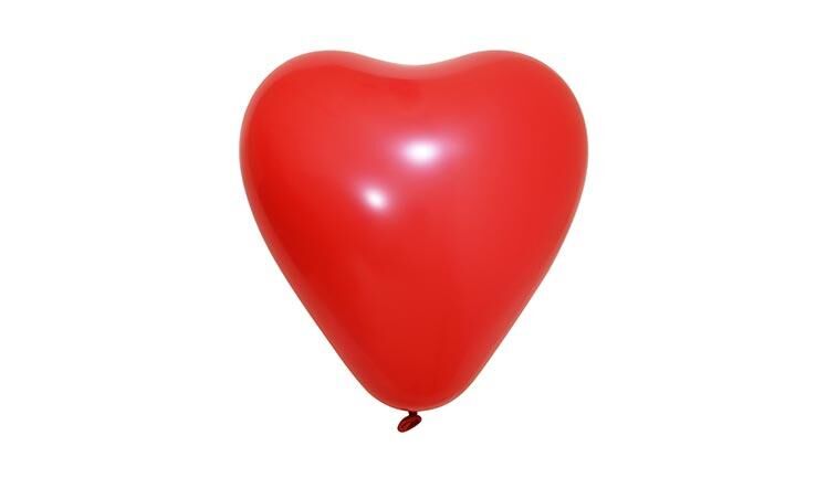 Balonevi 12'' Kalp Balon Kırmızı 100'lü
