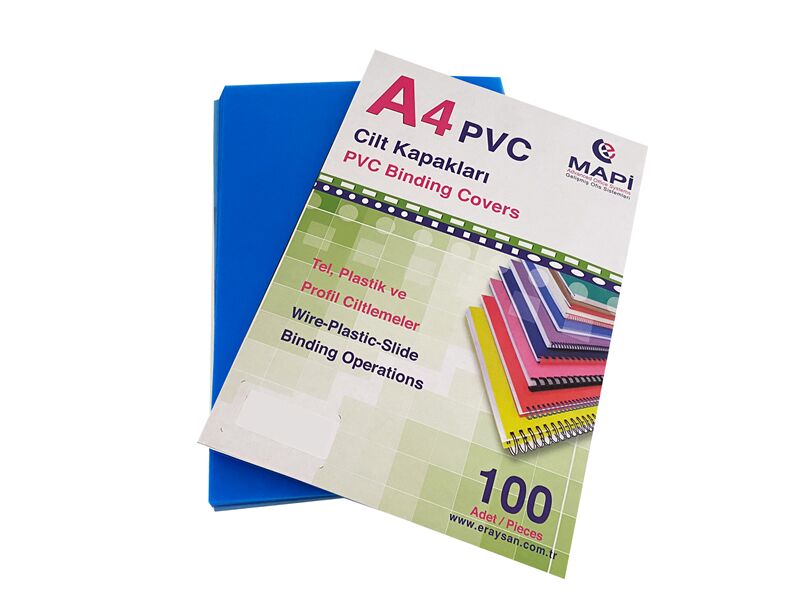 Mapi A4 Pvc Opak Cilt Kapak 160 Mic. Mavi 100 Lü 2040204