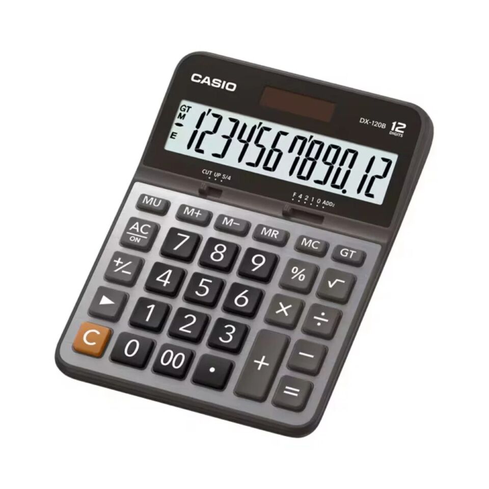 Casio Hesap Makinası Masaüstü 12 Hane Dx-120b