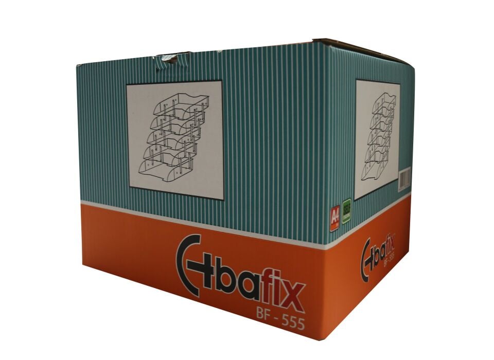 Bafix Evrak Rafı Plastik 5'lü Şeffaf Bfx-555