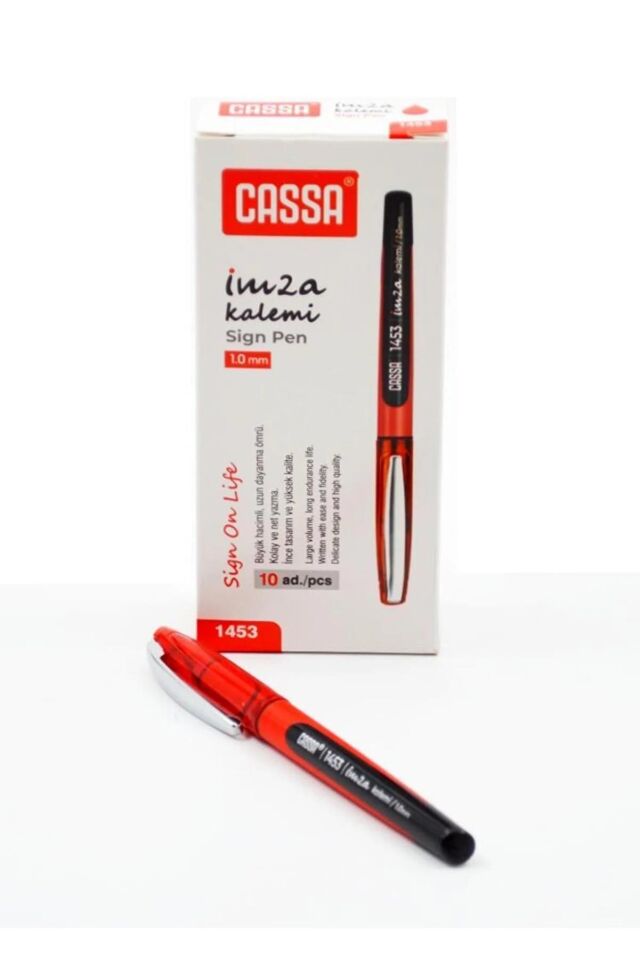 Cassa İmza Kalemi 1.0 Mm Kırmızı 1453