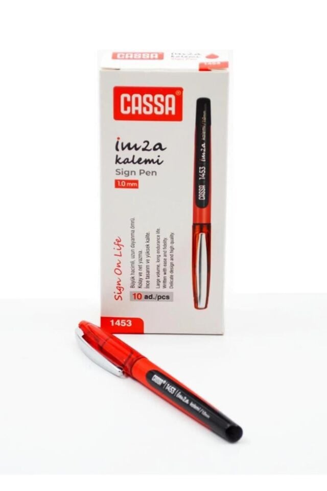 Cassa İmza Kalemi 1.0 Mm Kırmızı 1453