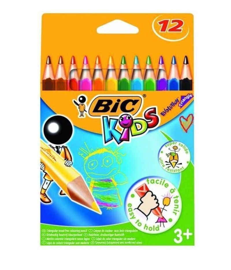 Bic Kids Kuruboya 12'li Evolition Üçgen Jumbo 8297356