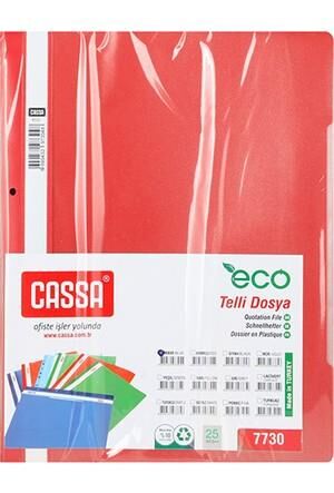 Cassa Telli Dosya 50'li Eco Kırmızı 7730
