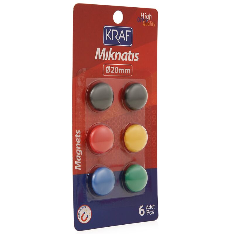 Kraf Mıknatıs Blisterli 20 Mm 6'lı Set 502g