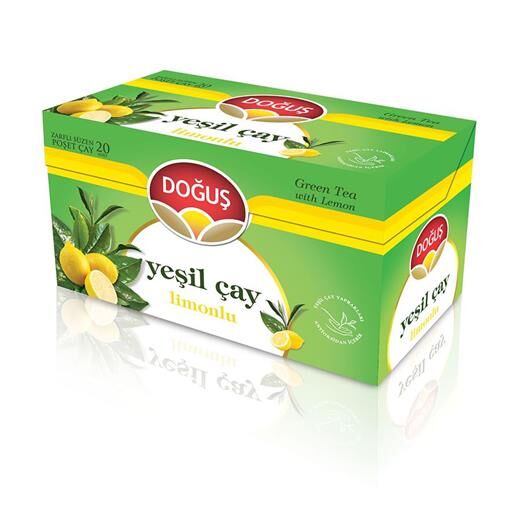Doğuş Yeşil Çay Limonlu Poşet Çay 20x1.75 Gr