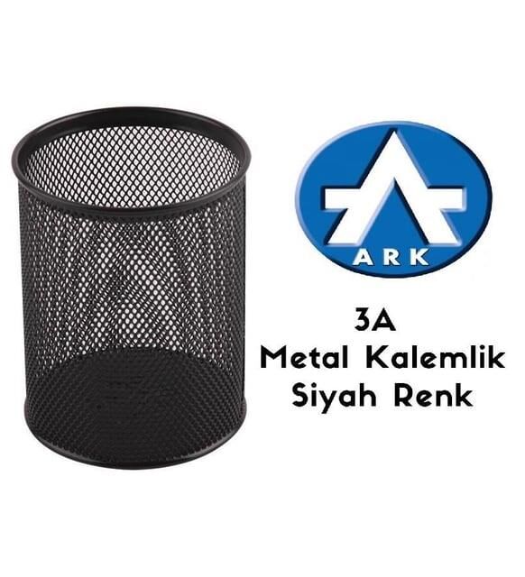 3a Kalemlik Metal Fileli Siyah 1173