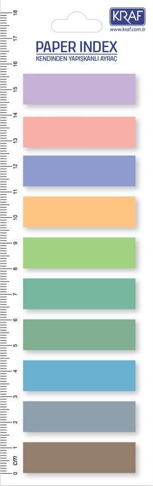 Kraf İndex Film (pp) 13x44mm 10 Renk X 20 Yp 51246