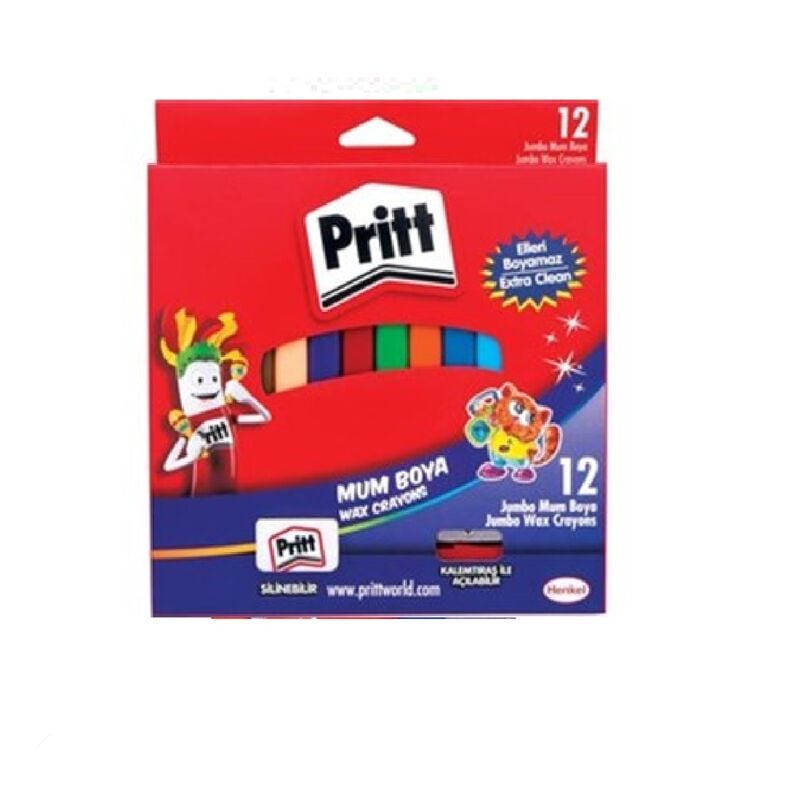 Pritt Pastel Boya 12 Li Jumbo Üçgen Silinebilir 1655739