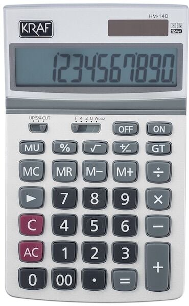 Kraf Hesap Makinası Masaüstü 12 Hane Hm-140