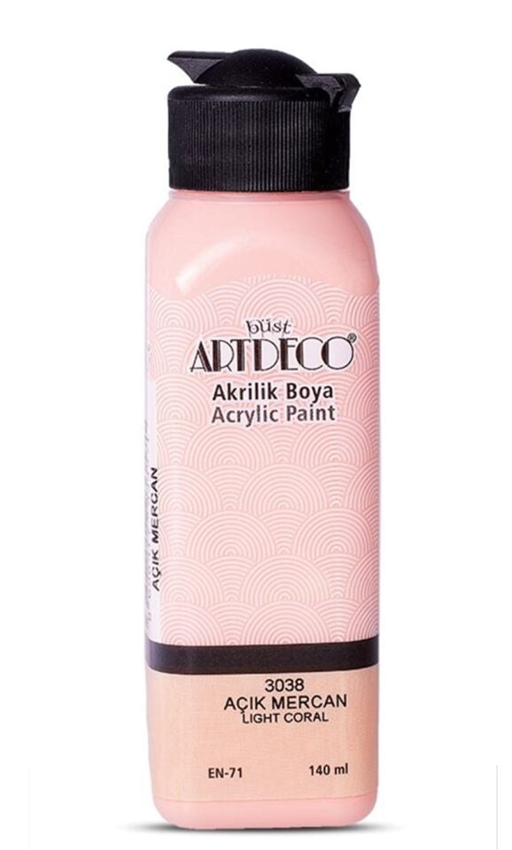 Artdeco Akrilik Boya 140ml Açık Mercan 3038 Lv-y-070r-3038