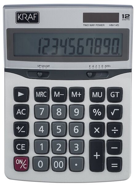 Kraf Hesap Makinası Masaüstü 12 Hane Hm-145