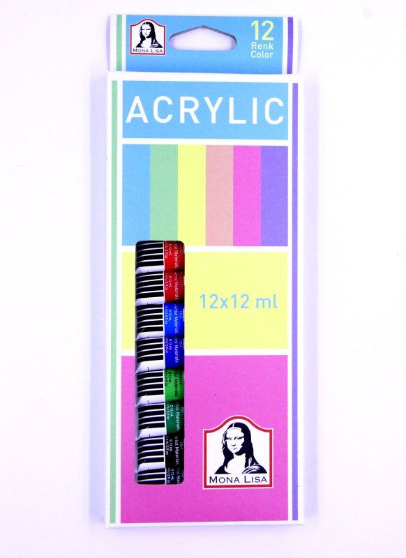 Monalisa Akrilik Boya 12x12 Ml Tüp Sd125