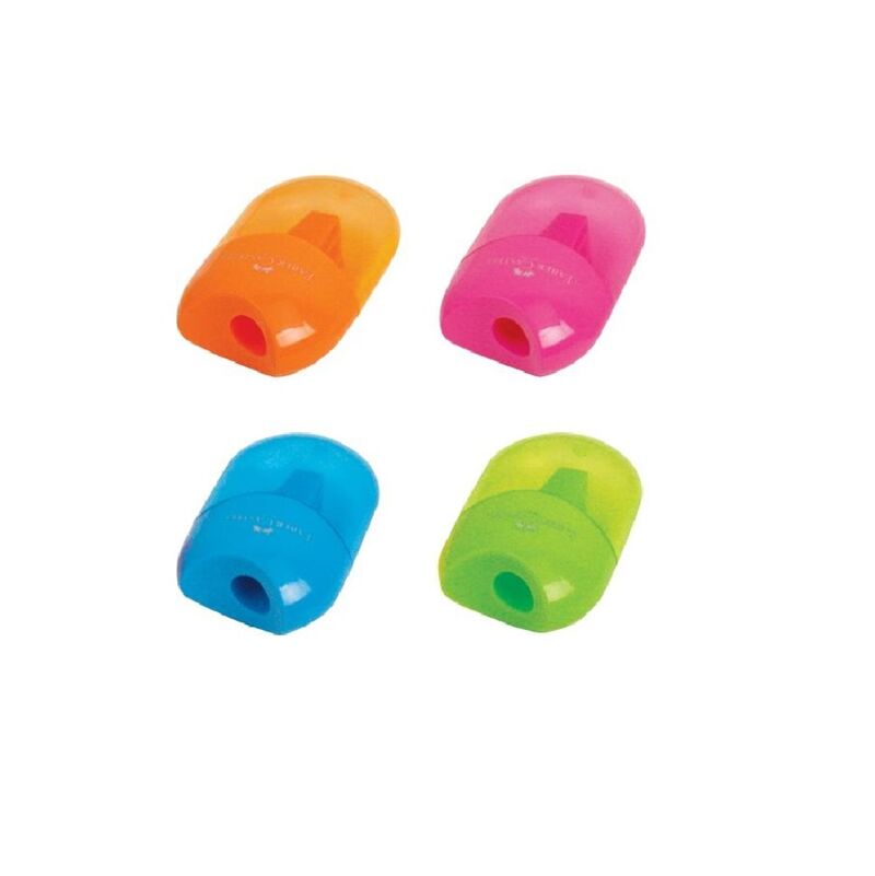 Faber Castell Mini Apple Kalemtraş Neon 183502