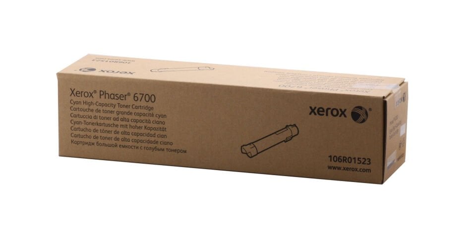 Xerox 106r01523 Phaser 6700 Yüksek Kapasite Cyan Mavi Toner 12.000 Sayfa