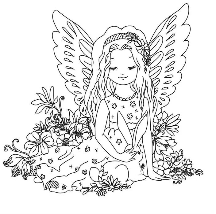 Artdeco Desenli Tuvaller Masalsı 40x50 Cm Melek Lv-y-100-p40.09