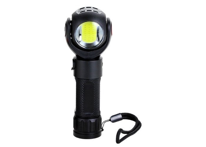S-link Sl-f860 3w Cob+3w Led Pilli Dönebilen Çift Başlıklı Manyatik Tutuculu El Feneri