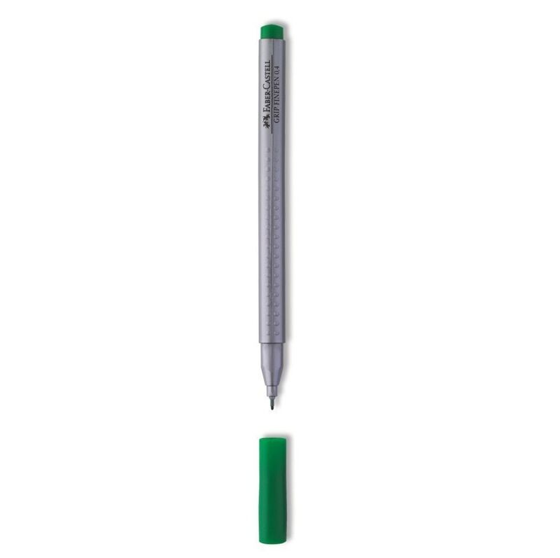 Faber Castell Keçe Uçlu Kalem Grıp Finepen 0,4 Mm Yeşil 695