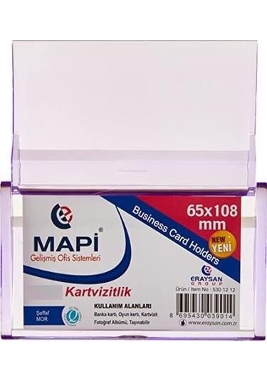 Mapi Akrilik Kartvizitlik 65x108 Mm Dikdörtgen Mor 5301012