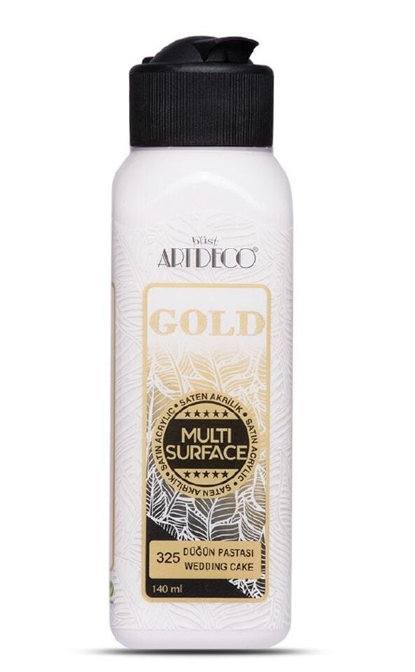 Artdeco Gold Multi-surface Akrilik Boya 140ml Düğün Pastası 325 Lv-y-g70r-325