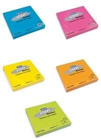 Mas Yapışkanlı Not Kağıdı 76x76 Mm Neon 100 Sayfa 3659