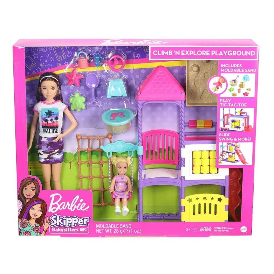Barbıe Bebek Bakıcısı Spikker Parkta Oyun Seti Mtl-ghv89