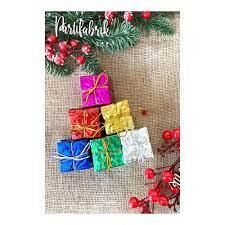 Nedi Ağaç Süsü Hediye Paketi 4 Cm Büyük Renkli 6 Lı Nedi-as11