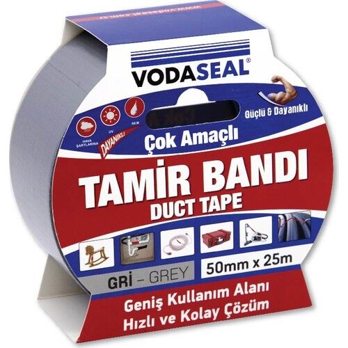 Vodaseal Tamir Bandı 50mmx25m Gri Bant