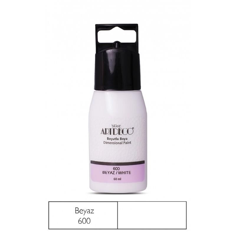 Artdeco Boyutlu Boya 60ml Beyaz Lv-y-042c-600