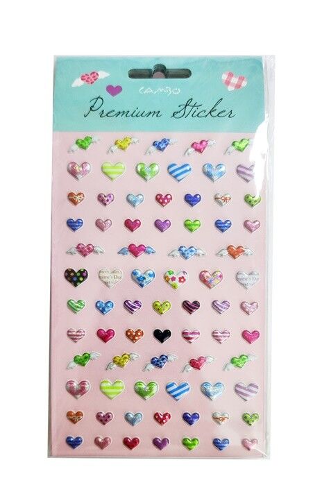 Bu-bu Puf Melek Kalp Stıcker Cas-01-005