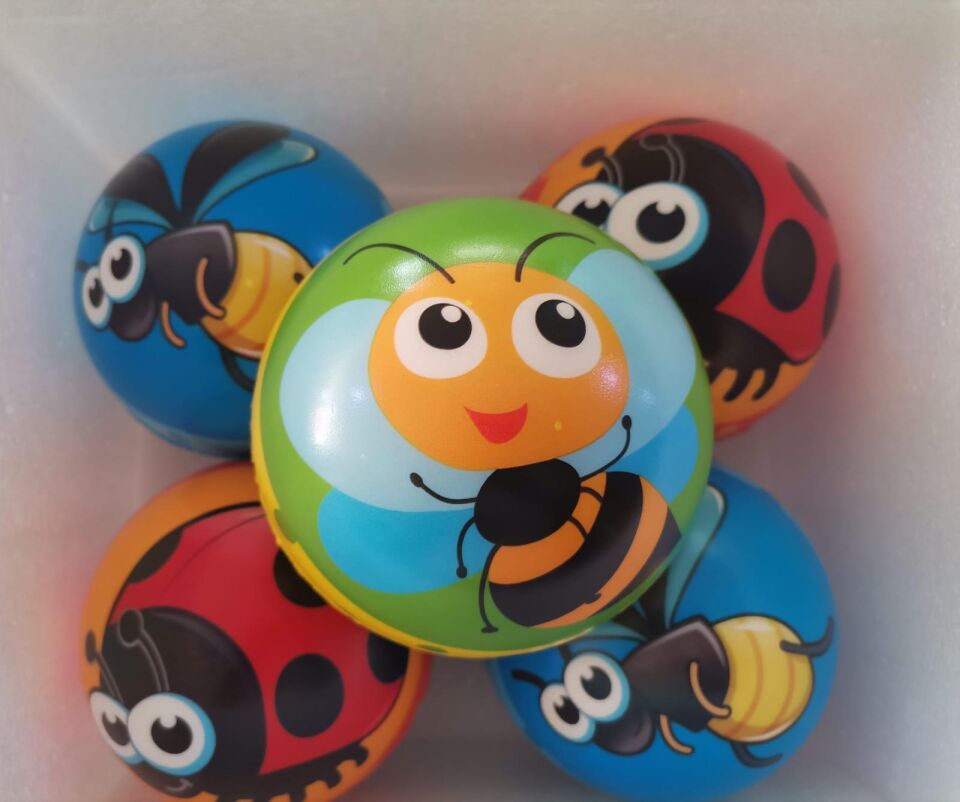 Ctoy Yumuşak Ugurböcegi Top 66-8 (4 Asorti )