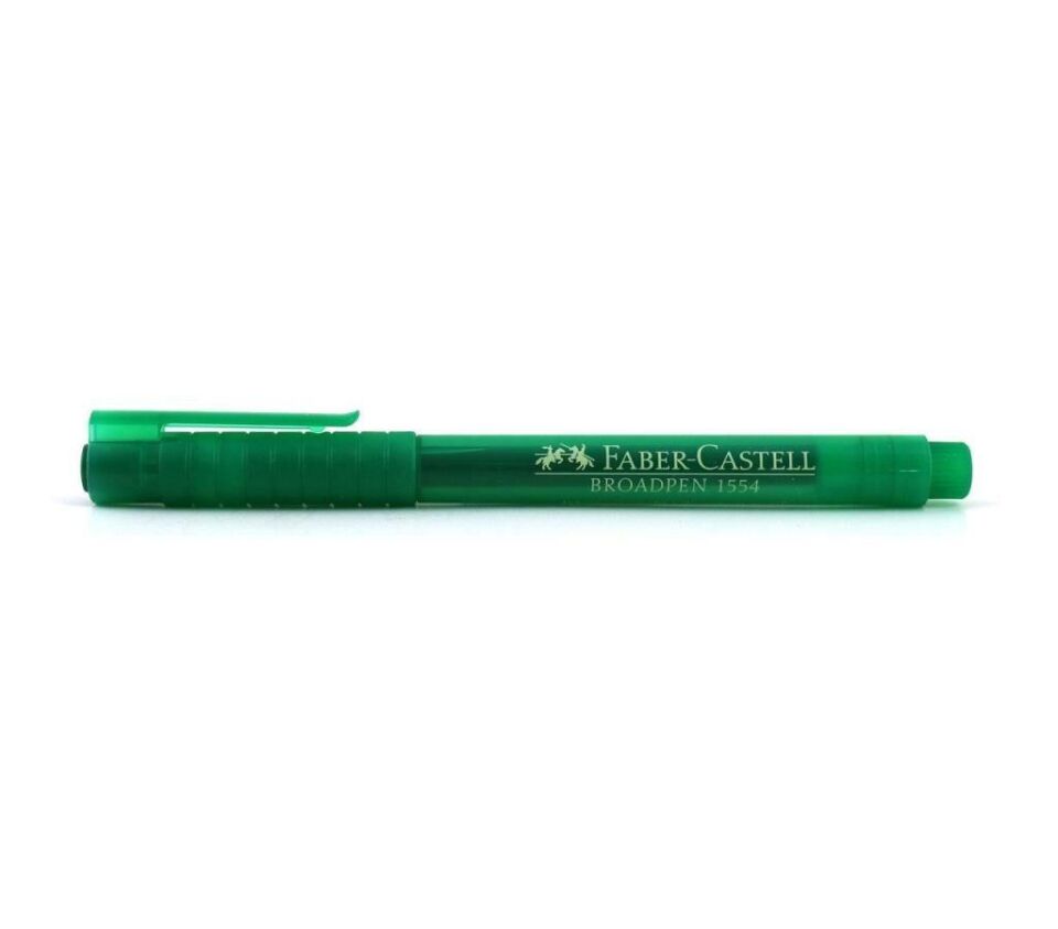 Faber Castell Tahta Kalemi 0,8 Mm Broadpen Yeşil 155467
