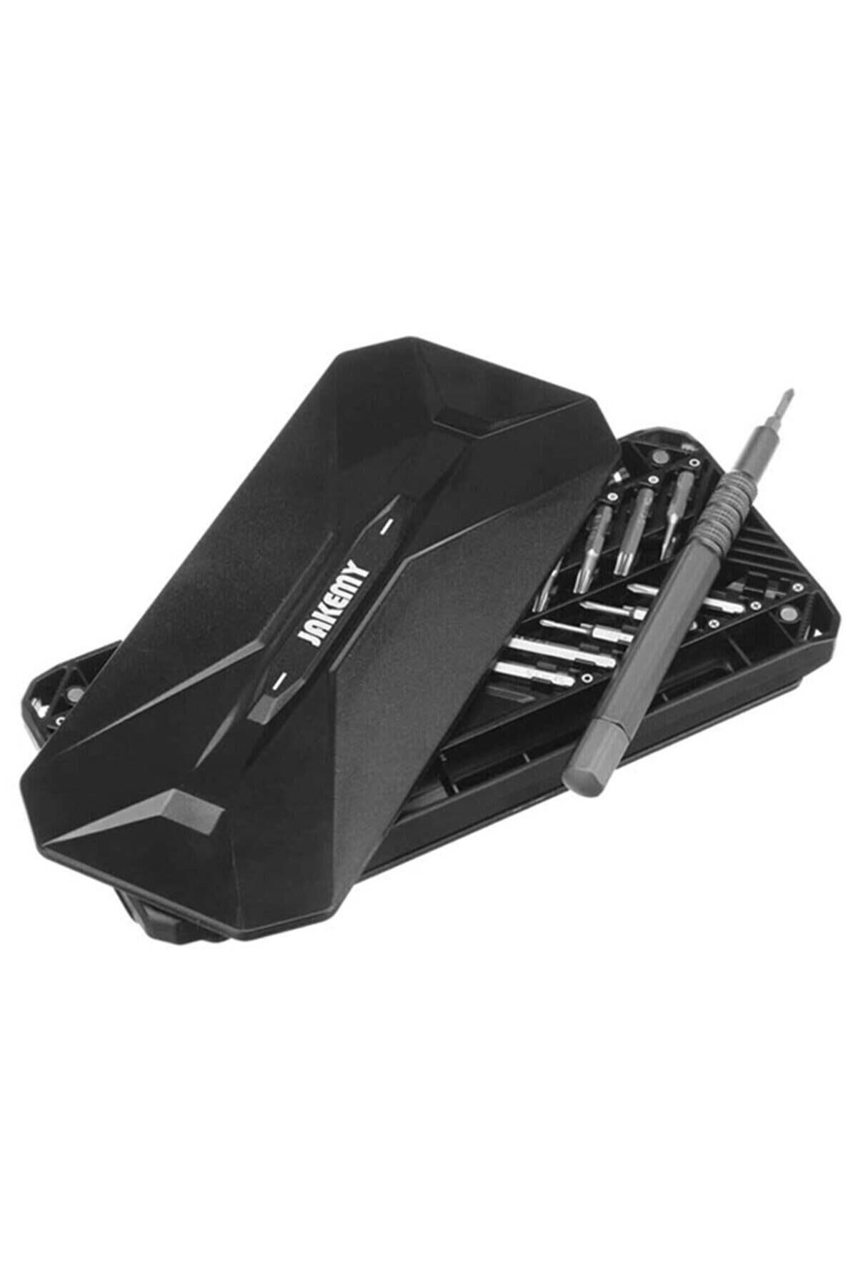 Jakemy Jm-8175 Hassas Tornavida Seti Protech Mıknatıslı 50 Parça Uç 1 Tornavida Siyah