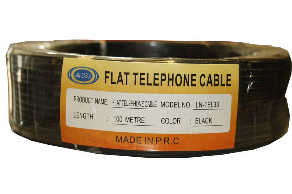 Köken Ln-tel33 100mt Siyah Telefon Kablosu