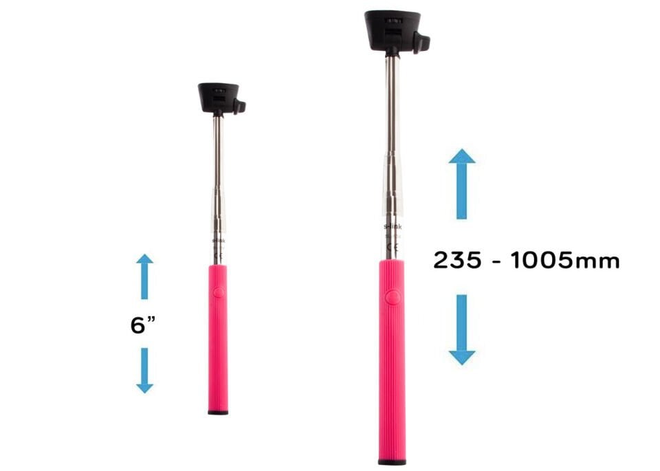 S-link Sl-s35 Bluetooth Pembe Selfie Çekim Çubuğu
