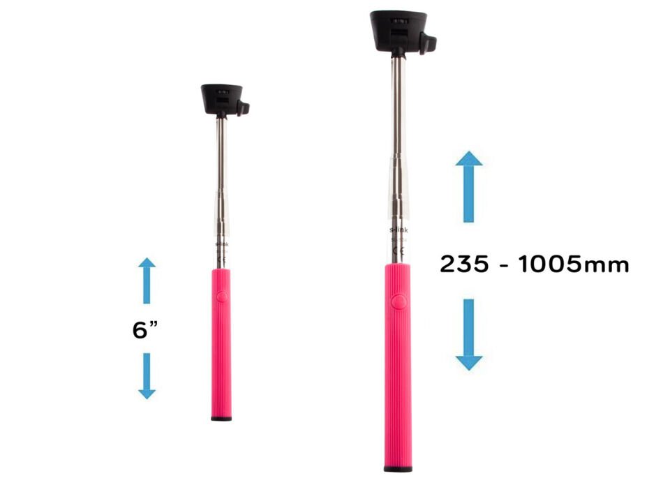 S-link Sl-s35 Bluetooth Pembe Selfie Çekim Çubuğu