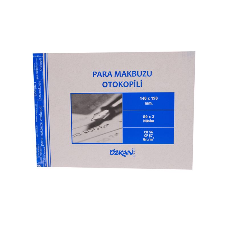 Özkan Para Makbuzu 50x2 Nüsha Otokopili G0102
