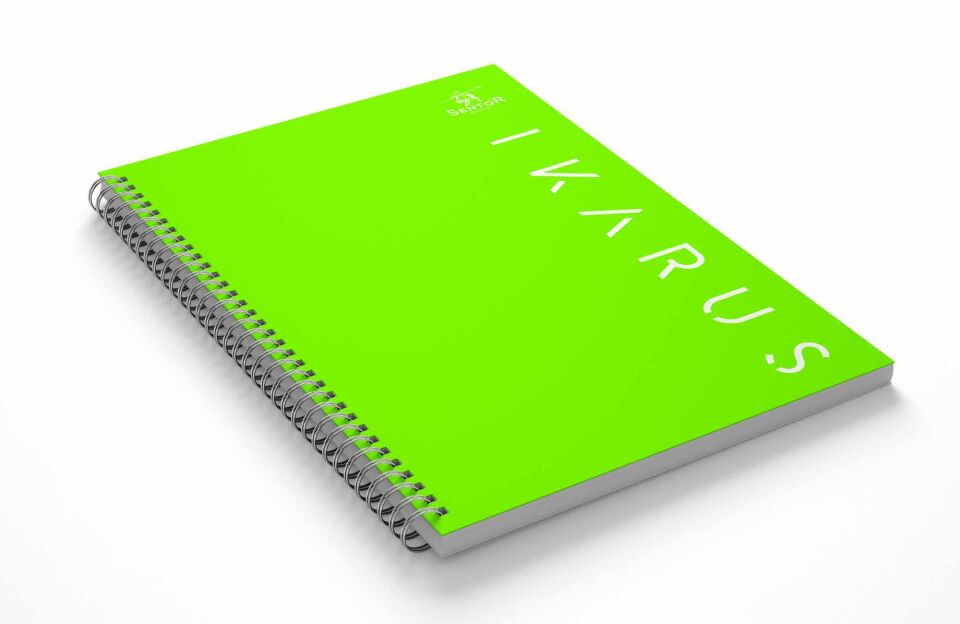Sentor Defter A4 100 Yp. Kareli P.p Kapak Ikarus Spiralli 1251396