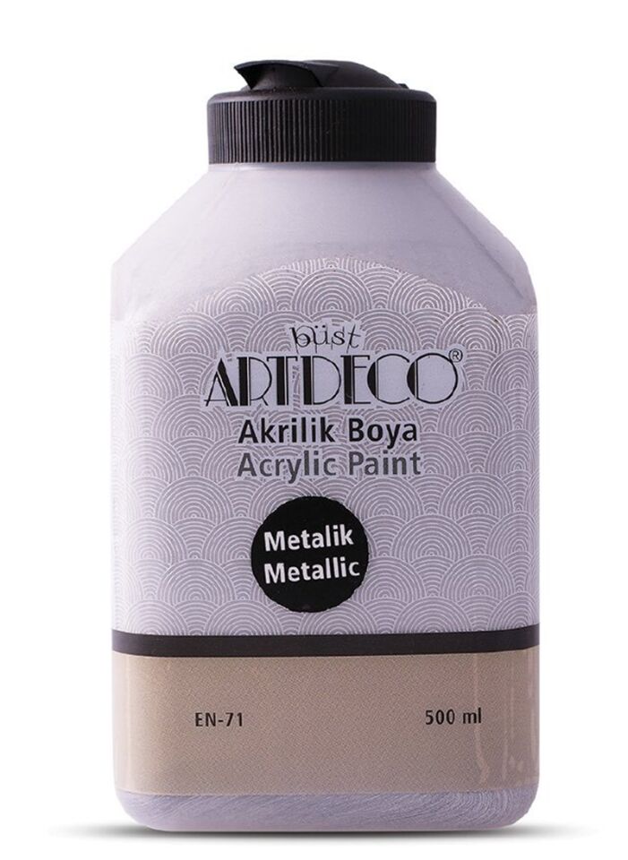 Artdeco Metalik Akrilik Boya 500ml Gümüş 3722 Lv-y-071l-3722