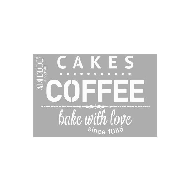 Artdeco Stencil A4 Cakes&coffee 204 Lv-y-100-st204