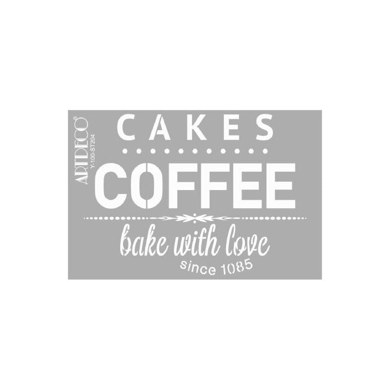 Artdeco Stencil A4 Cakes&coffee 204 Lv-y-100-st204