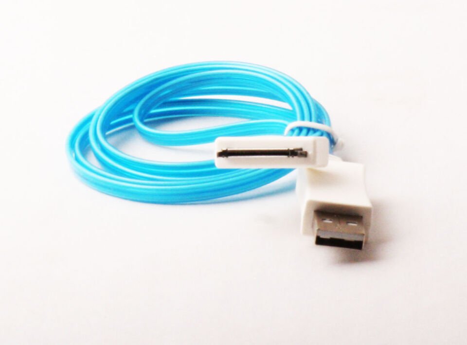 Vcom Cu272fs Iphone 4 1mt Ledli Kablo Mavi