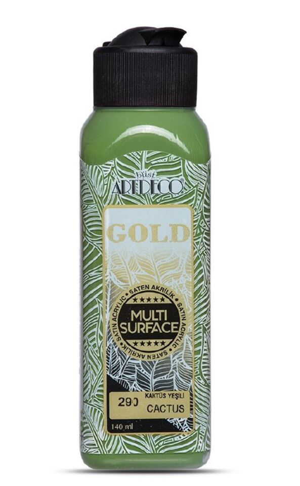 Artdeco Gold Multi-surface Akrilik Boya 140ml Kaktüs Yeşili 290 Lv-y-g70r-290