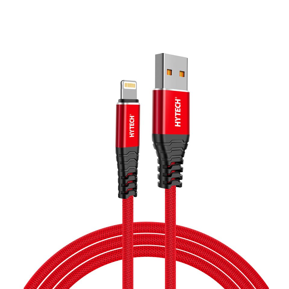 Hytech Hy-x310 3a Iphone Lightning 1m, Kırmızı Şarj Kablosu