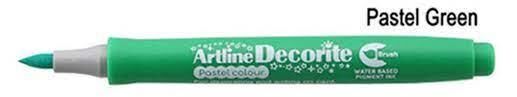 Artline Decorite Brush Marker Esnek Uçlu Fırça Kalem P. Green Lv-a-edf-f P. Green
