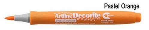 Artline Decorite Brush Marker Esnek Uçlu Fırça Kalem P. Orange Lv-a-edf-f P. Orange