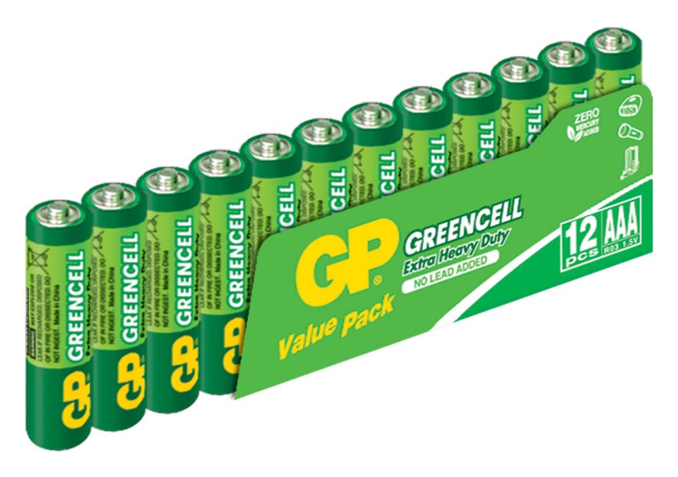 Gp Greencel R03 Aaa Boy İnce Çinko Kalem Pil 12'li Paket Gp24g-vs12