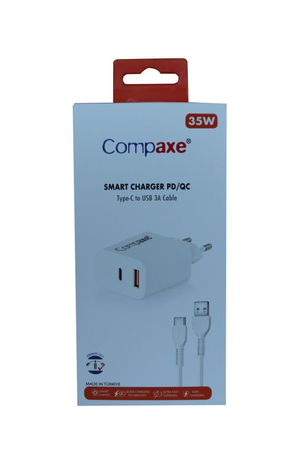 Compaxe Cta-200ca Pd+qc 3.0 35w Ev Şarj Kafa